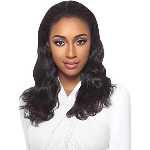Urbeauty Half Wig Body Wave Human Hair Wigs for Black Women 18 inch 10A Half Up Half Down Body Wavy Wigs Human Hair Wig for White Women None Lace Frontal Wigs