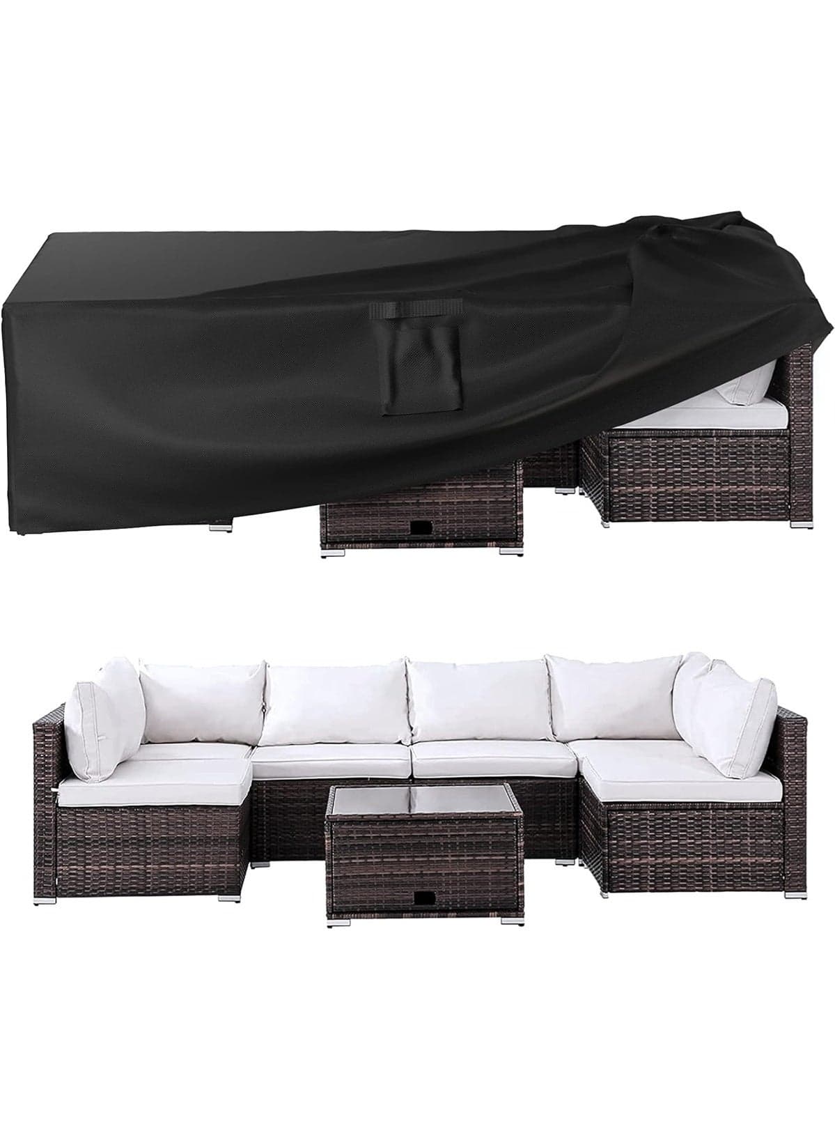 Patio Furniture Covers, Outdoor Furniture Cover Waterproof, General Purpose, Outside Table and Chair Covers, Heavy Duty 600D (Different Size Option)