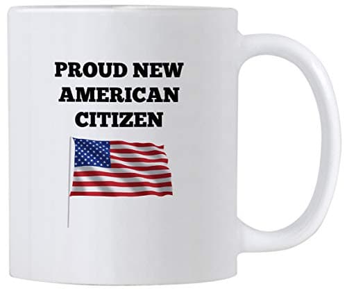 Casitika US American New Citizenship Gifts. 11 oz USA Flag Mug. Gift Idea For Proud Citizens.