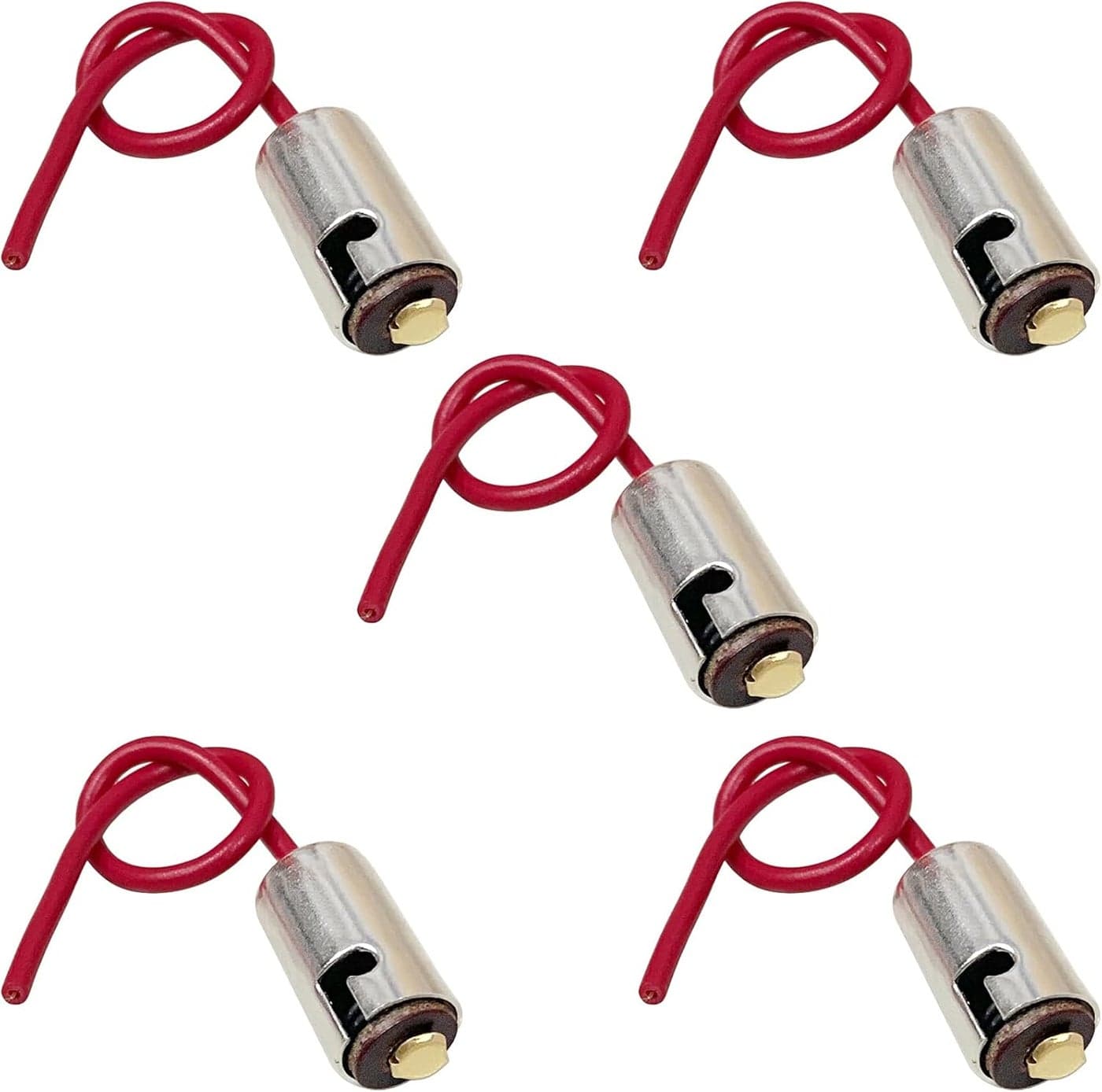 Modengzhe 5 Pcs BA9S Lamp Base LED Brake Light Socket