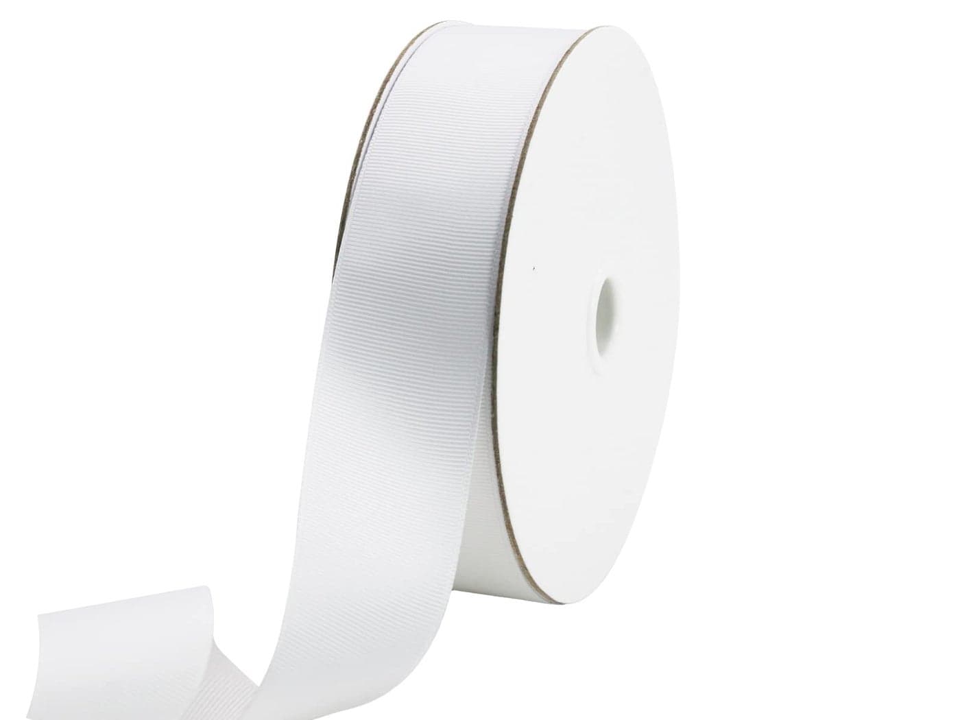 Jesep Yong One Roll 50 Yards White Soild Grosgrain Ribbon 1 12 inch Boutique Gift Wrapping Package RibbonDIY Crafts Bow Hair Headband Accessories Assortment Ribbon 2938mm