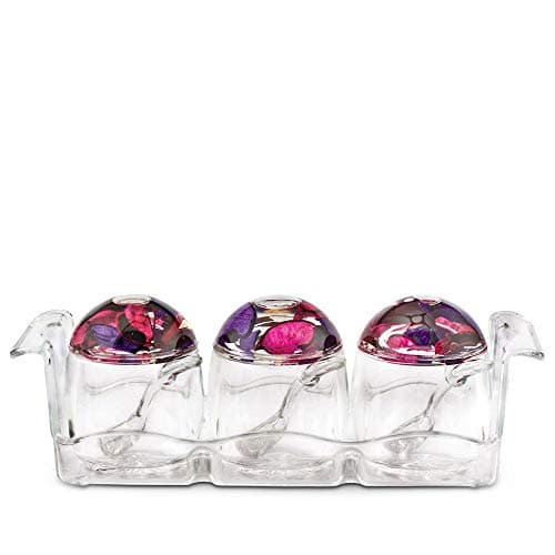 Freelance Eden Acrylic Kitchen & Dining, Condiment Jam Jar Set Dispenser Box Holder Keeper Case Dish with Lid & Spoon
