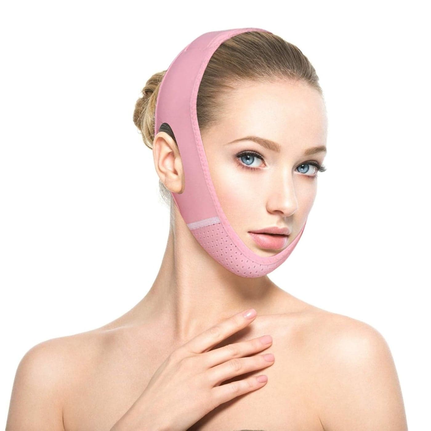 Facial Slimming Strap Double Chin Reducer Pain Free Face Lifting Belt Reusable V Line Lifting Chin Strap for Women Eliminates Sagging Skin Lifting Firming Anti Aging