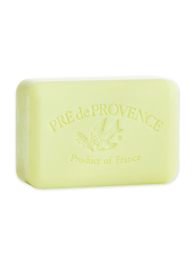Artisanal Soap Bar, Enriched with Organic Shea Butter, Natural French Skincare, Quad Milled for Rich Smooth Lather, Linden, 8.8 Ounce