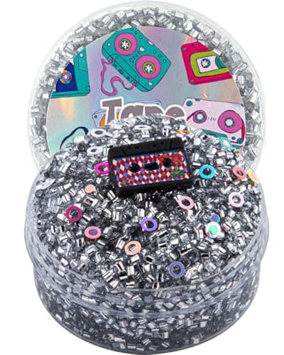 Tape Silver Bingsu Slime NonSticky Glimmer Crunchy Slime Party Favors for Kids Sensory Toys for Birthday Easter Halloween for Girls Boys