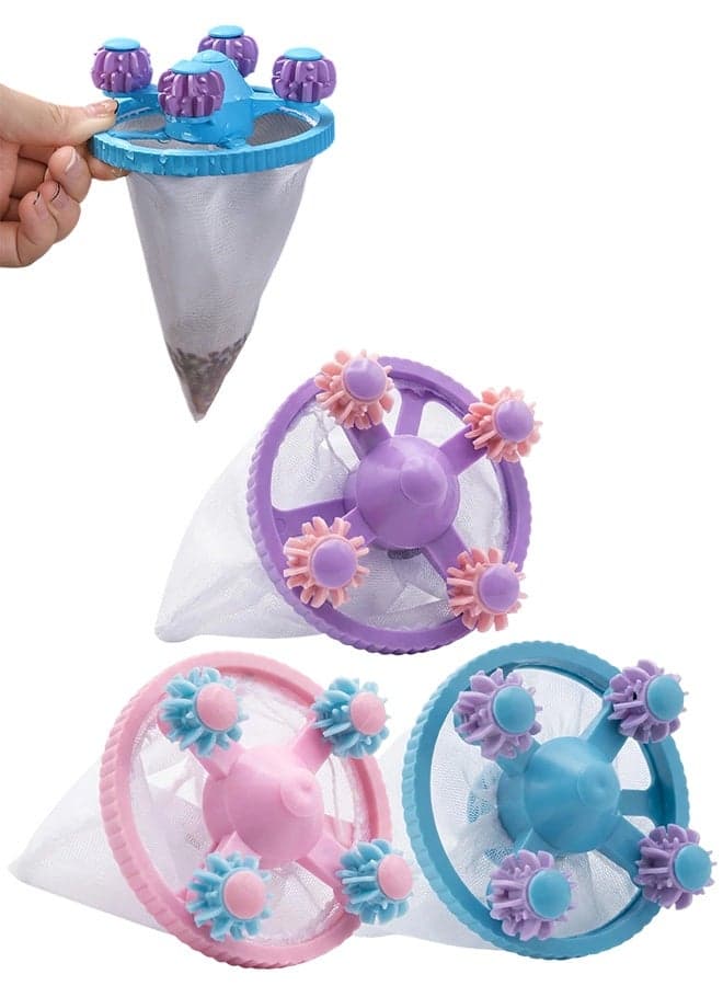 3 Pcs Upgrade Reusable Pet Hair Remover for Laundry, Washing Machine Lint Catcher Net Pouch, Household Hair Filter Trap for Effective Clothes Lint & Fur Removal