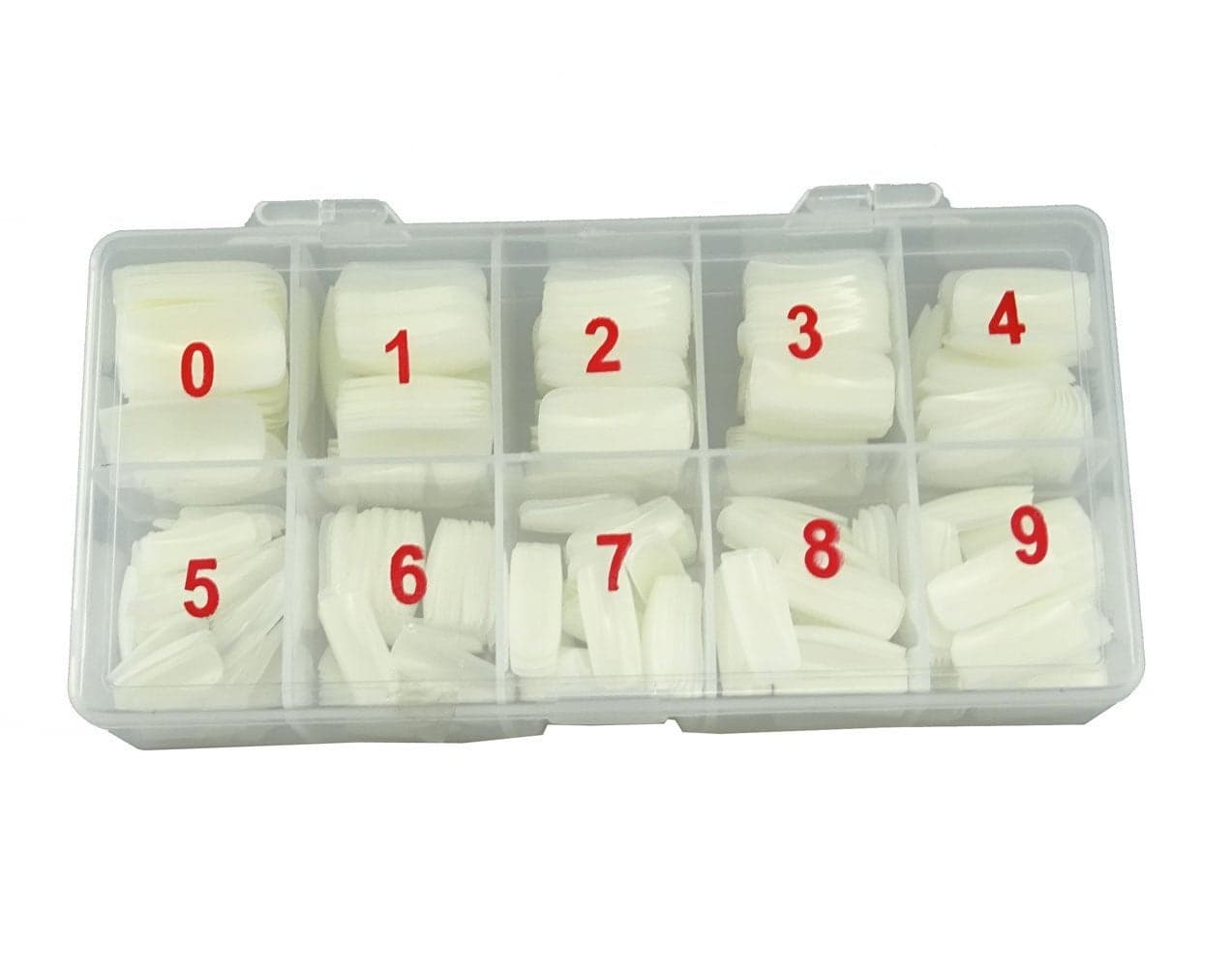 Yueton Pack of 500 Natural Color Full Cover UV Gel False Fake Nail Art TipsNail Tips DIY Design Box