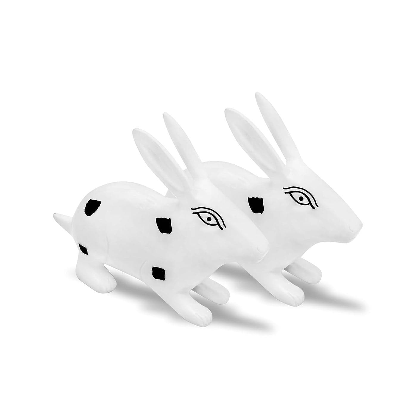 TREEMAISON CORONATING Homes Painted Rabbit Pair Statue Vastu Idol for Home Office Vastu Correction Remedy Symbolize Harmony Prosperity Weight 440 Gram Approx Zonal Placement EWE