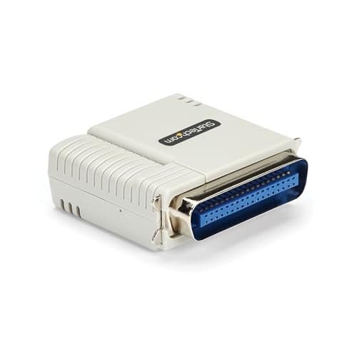 StarTechcom Ethernet to Parallel Network Print Server 10100Mbps LAN WebUI Centronics Ethernet Printer Server Adapter TAA