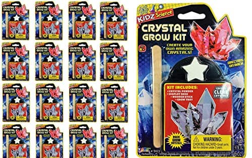 2GoodShop Grow a Crystal Kit Toy (12 Packs) DIY Science Kit for Kids, Growing Crystals, Party Favor Pinata Filler Toys in Bulk 5423-12