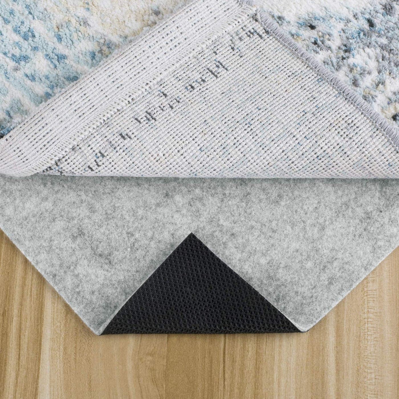 Non Slip Rug Pad 2x3 Feet 425 Thick Felt Cushioned Rubber Rug Gripper Pad for Hardwood Laminate Stone Tile Wood Vinyl Floors Carpet Anti Skid Under Area Rug Pads