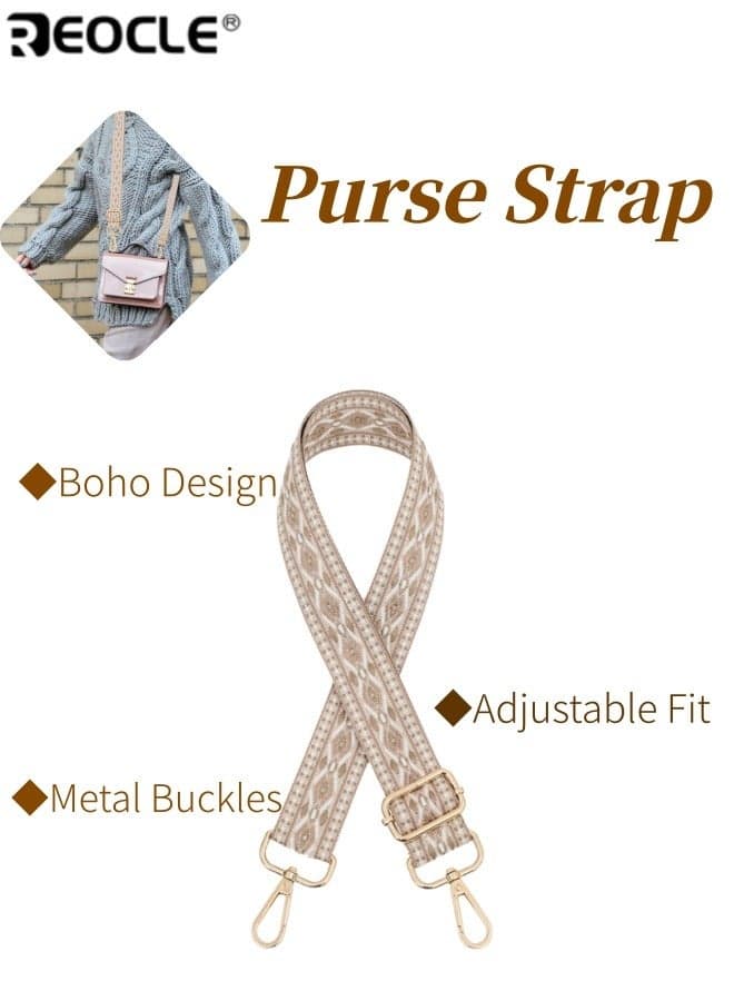 Purse Strap Replacement with Adjustable Length and Crossbody Design Handbag Shoulder Strap with Secure Clasp for Women Purse Accessory