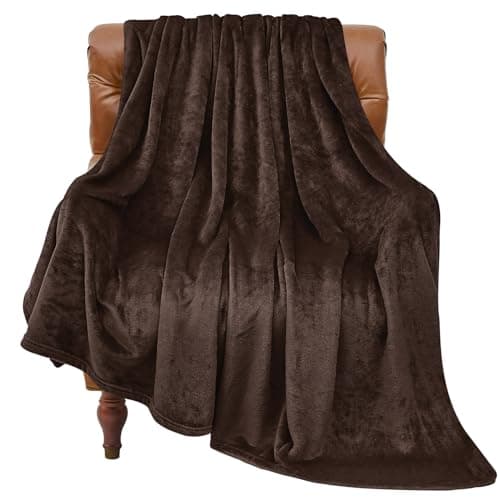 BEDELITE Fleece Blanket Brown Throw Blankets for Couch & Bed, Luxury Plush Cozy Fuzzy Blanket 50" x 60", Super Soft Warm Lightweight Throw Blanket for Travel Camping
