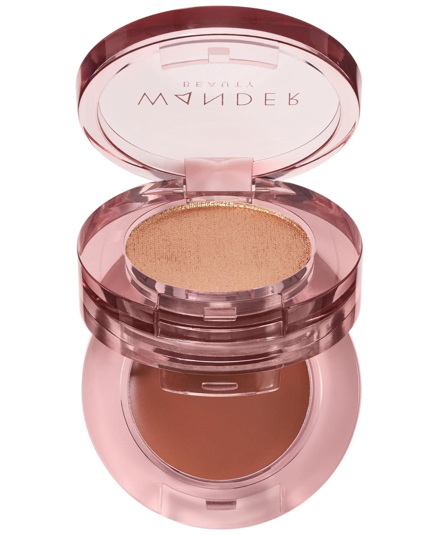 Wander Beauty Double Date Eye Shadow Duo First KissILYSM Golden Champagne Burnt Terracotta Cream High Pigment Eye Shadow Palette Satin Shimmer Eyeshadow Eye Makeup With Vitamin E 007 oz