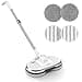 Electric Mop AlfaBot WS24 Cordless Spin Mop for Floor Cleaning Lightweight Rechargeable Floor Cleaner with Water Sprayer and LED Headlight for Hardwood and Tile Floors White