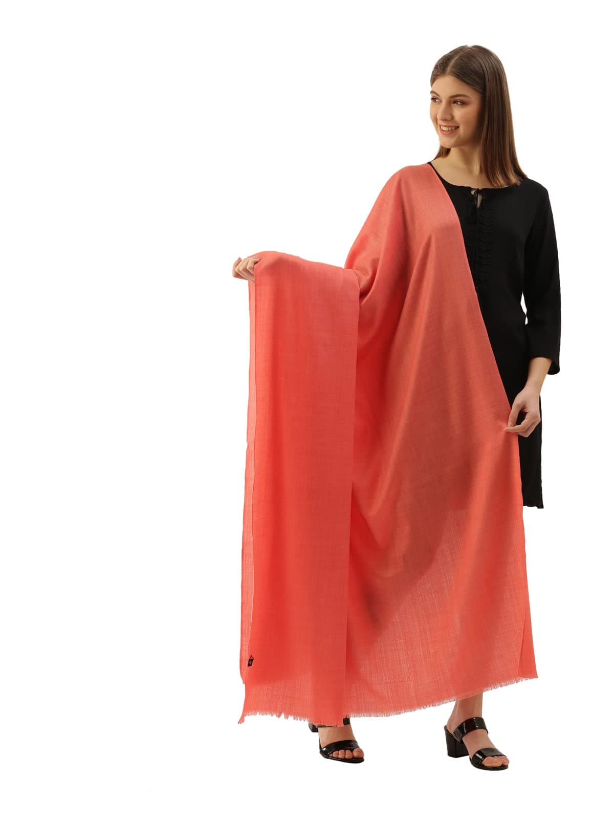 Pashmoda Women Dastaan Solid Shawl (Size : 101X203 CM)