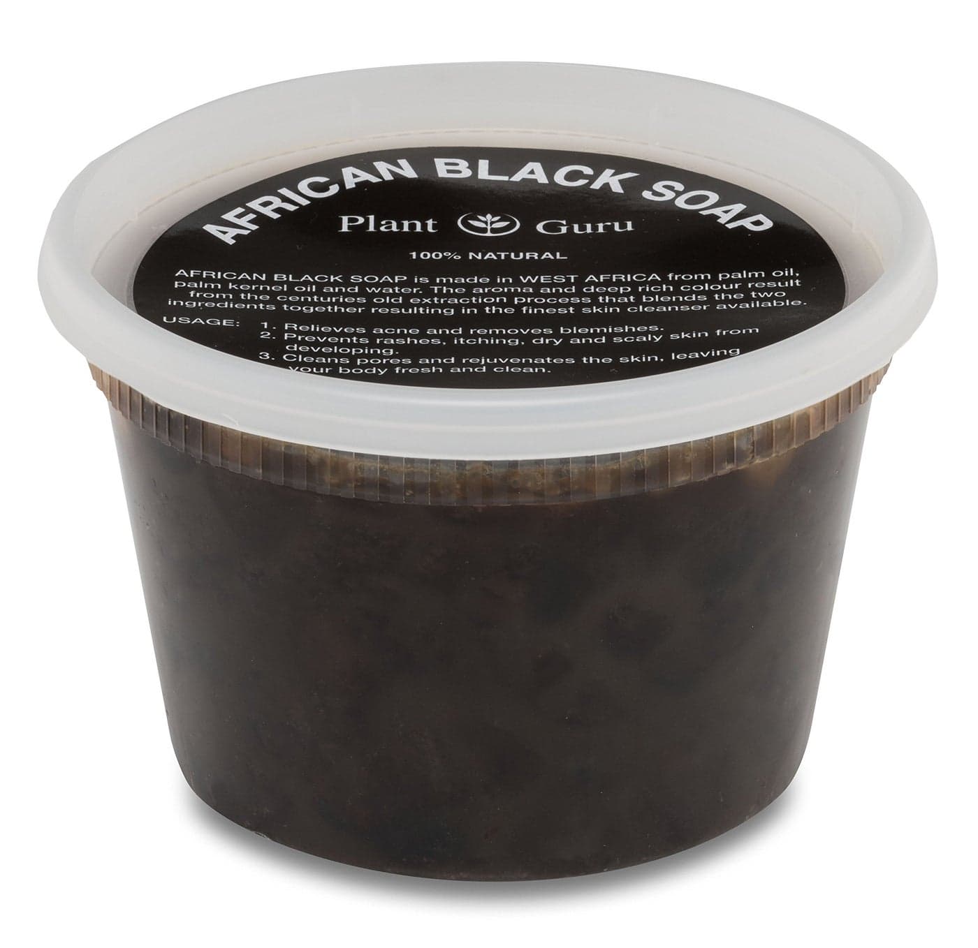 African Black Soap Paste 16 oz 1 lb 100 Raw Pure Natural From Ghana Acne Treatment Aids Against Eczema Psoriasis Dry Skin Scars and Dark Spots Great For Pimples Blackhead