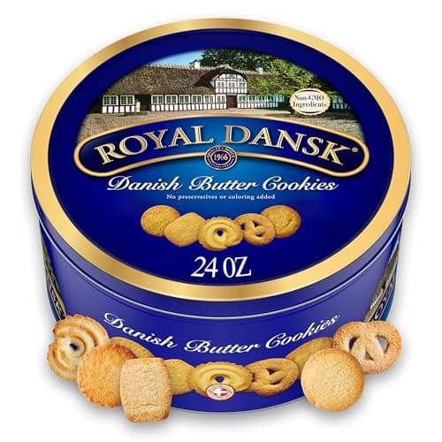 Royal Dansk Danish Butter Cookies, original Assortment in 24oz Tin