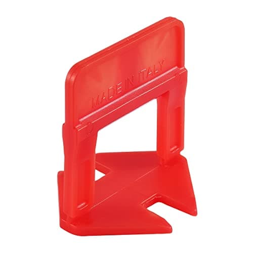 Raimondi Leveling System Heavy Duty Tile Leveling System 1/8'' HD Clips 2200pc Box, Red