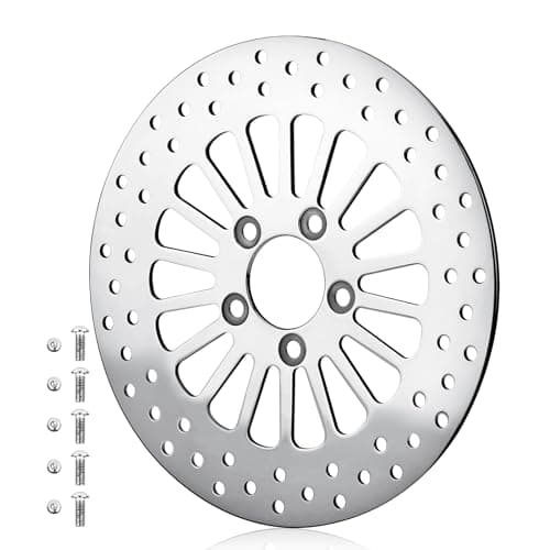 11.8" Rear Brake Rotor For Harley Davidson Touring Models for Road King for Street Glide for Road Glide for Ultra Limitid with Bolts Set Round Holes Stainless Steel Disc 2008-2013