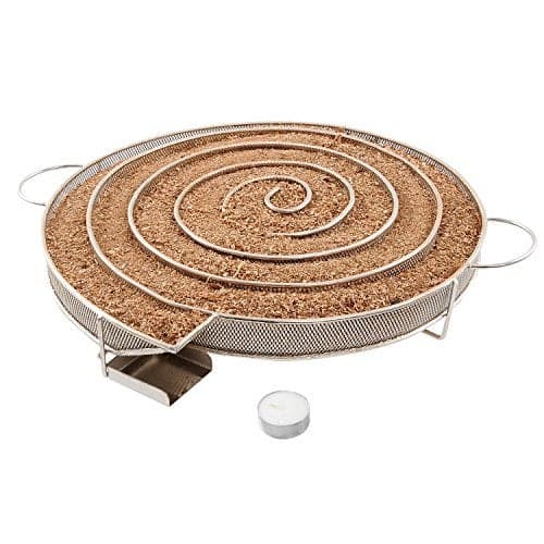 Realcook 13 Inch Cold Smoke Generator for BBQ Grill or Smoker Wood Dust Hot and Cold Smoking Salmon Meat Burn Time up to 1824 Hours