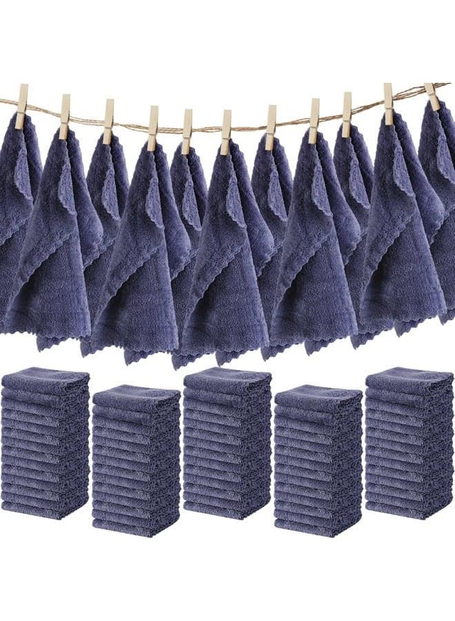 100 Pcs Washcloths Bulk Quick Drying Bathroom Wash Clothes 12 x 12 Inch Face Towels Microfiber Soft Hand Towel for Your Body Spa Fingertip(Dark Grey)
