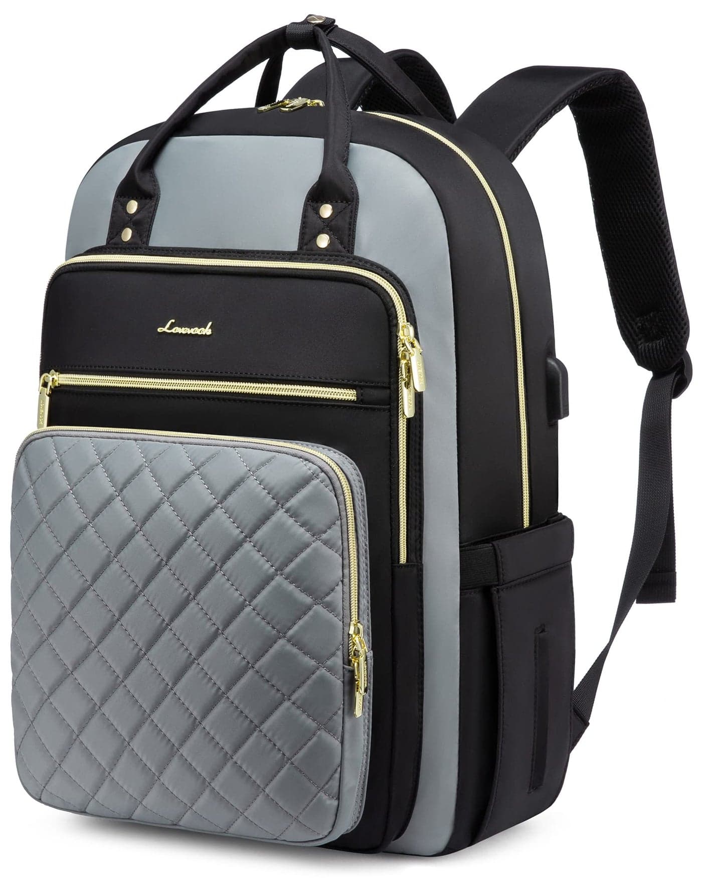 LOVEVOOK Laptop Backpack, High-Strength Tear-Resistant and Waterproof Oxford Cloth, 1.9 lbs, 30L Capacity, 17-Inch Laptop Compatible, Ergonomic Shoulder Straps, 18 Pockets