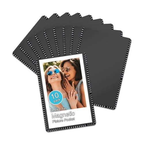 CHUNNIAO Magnetic Picture Frames,Compatible with Fuji Instax Mini Photo Film,Picture Size 3.4X2.1”