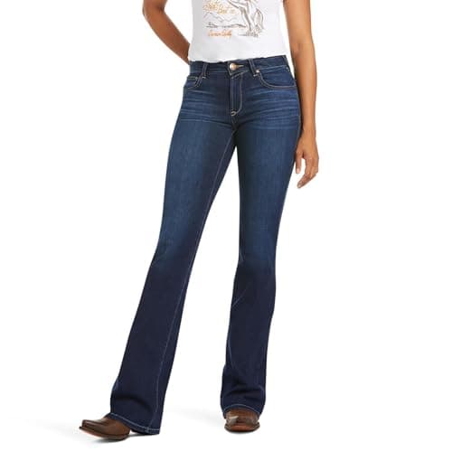 ARIAT Women’s Ultra Stretch Perfect Rise Katie Flare Jean Dark Blue