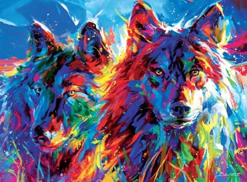 Buffalo Games Blend COTA Wolves True Love 1000 Piece Jigsaw Puzzle for Adults Challenging Puzzle Perfect for Game Nights Finished Size is 2675 x 1975