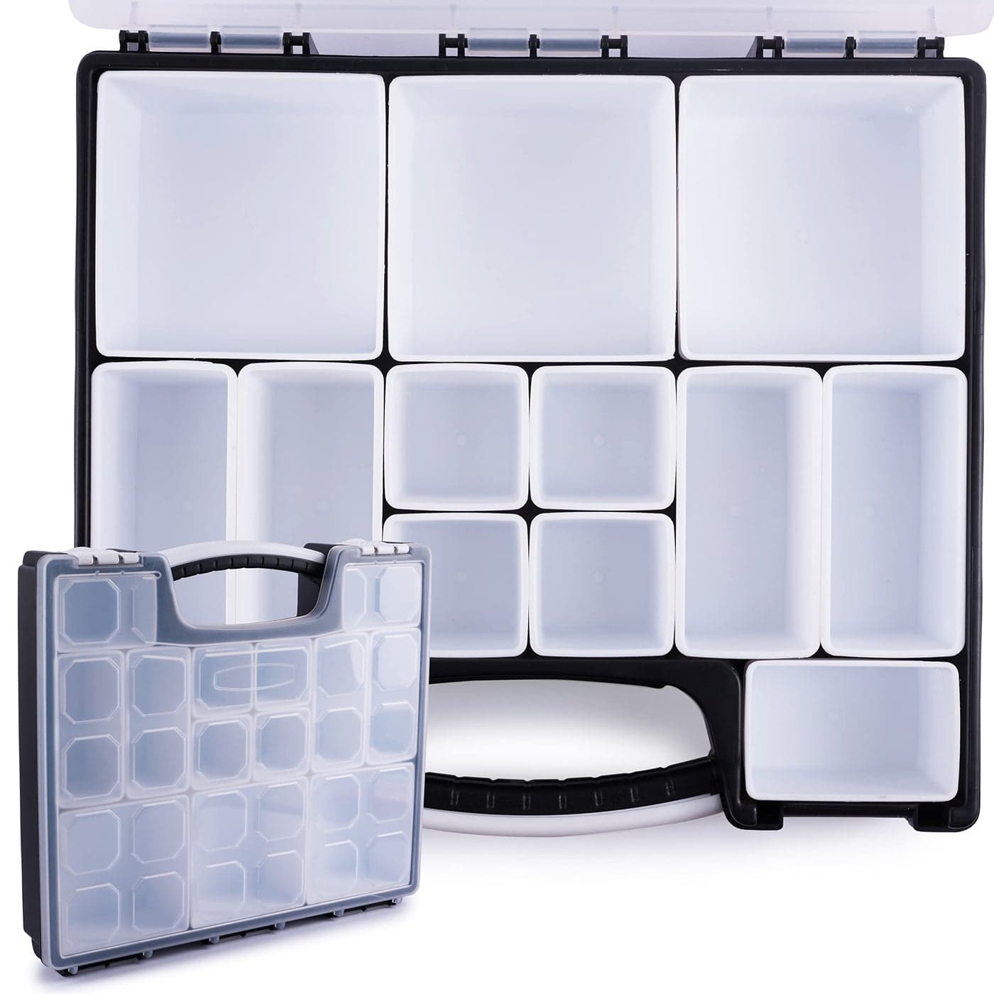 HOPPLER Organizer For Beads Bolts Screws Wax Seal Kit Tools Craft Supplies Fishing Tackle And More Great Hardware Organizer For Bead Storage And Wax Sealing Supplies To Help Stay Creative