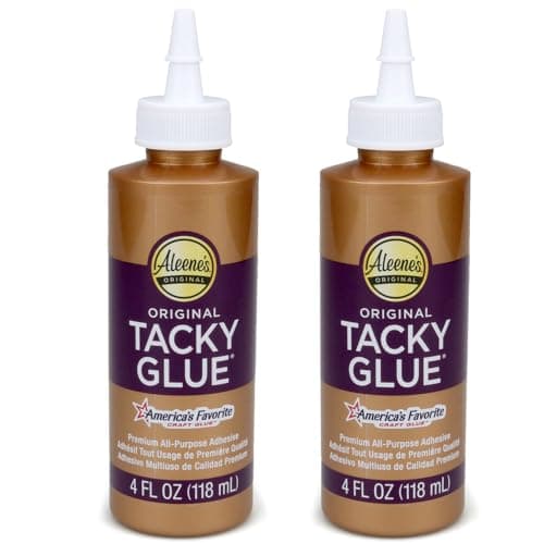 AllPurpose Tacky Glue Premium Adhesive for Crafts Jewelry and Household Repairs Original 4 Oz 2 Bottles