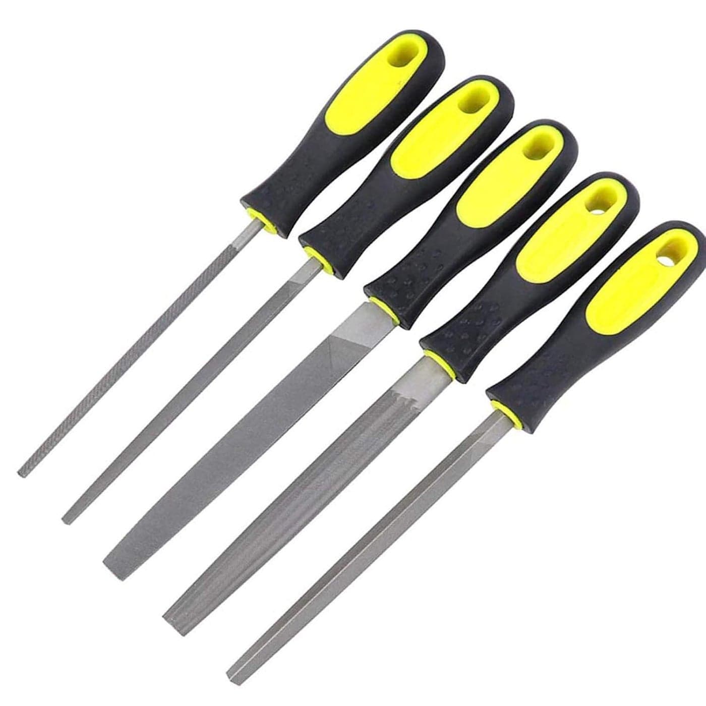 Diy Crafts India 686 Wood File Steel File Rasp 8 Inch RoundFlatSquareTriangleHalfround Metal Files Multicolor