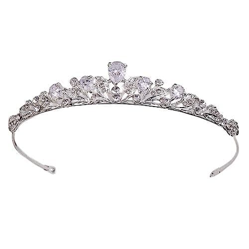 HONGMEI Silver Bridal Tiaras and Crowns for Women and Girls, Rhinestones Wedding Headband, Hair Accessories for Wedding Prom Bridal Party