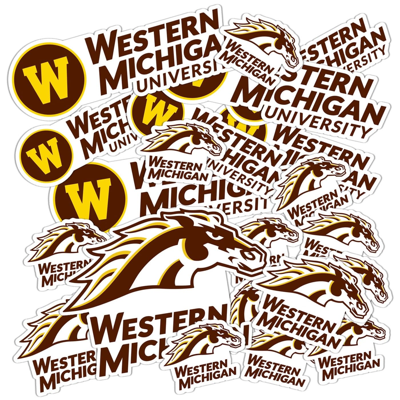 Desert Cactus Western Michigan University Sticker Broncos Sticker Vinyl Decals Laptop Water Bottle Car Scrapbook Sheet T1 Type 11