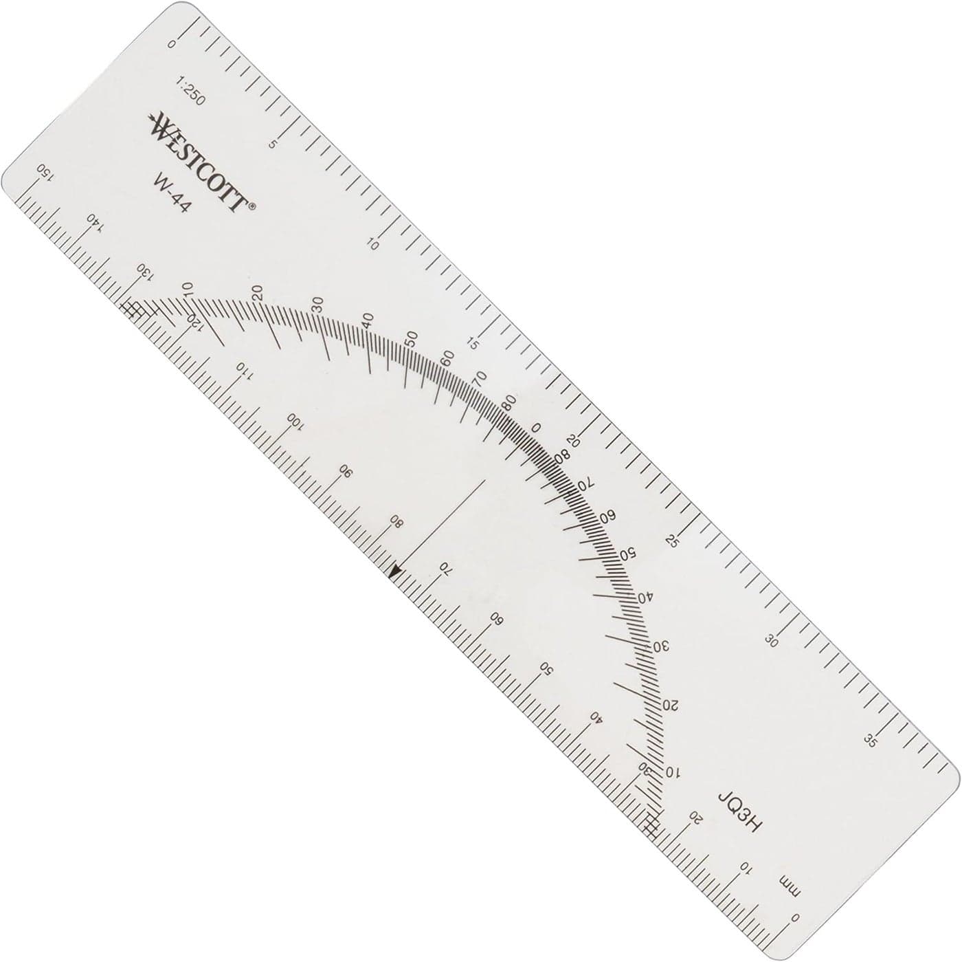 Westcott Protractor Ruler 6 Transparent W44