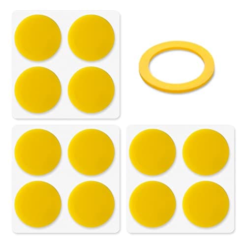 MAGICYOYO Yo-Yo Silicone Response Pads- Yellow- Set of 12 - Slim for Most of MAGICYOYO Metal Yoyos -V3 V6 V8 V10 V11 V12 V13 N6 N8 N11 N12 T5 M001 M002 Y01 Y02 Y03