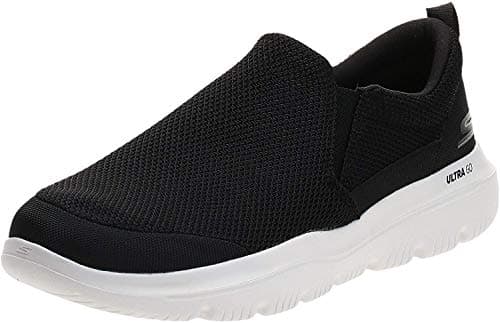 Skechers mens Go Walk Evolution Ultra - Impeccable Sneaker, Black/White, 14 US