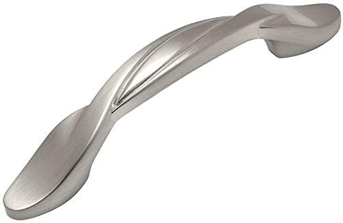 10 Pack Cosmas 9009SN Satin Nickel Twist Cabinet Hardware Handle Pull 3 Inch 76mm Hole Centers