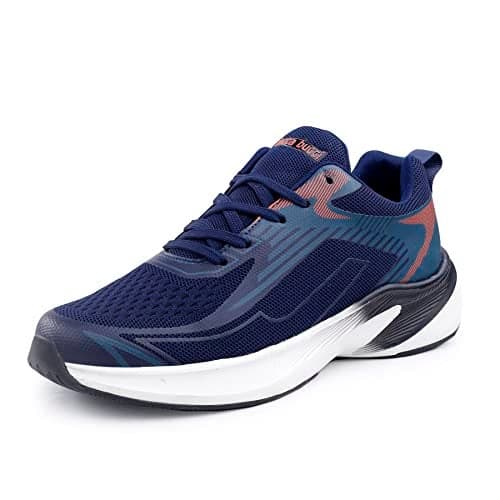 Bacca Bucci® Carbon Everyday Running/Training Shoe with High Abrasion Rubber Outsole with Molded EVA Sockliner- Blue, Size UK09