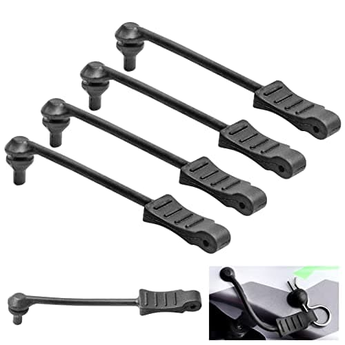 HobbyPark 20pcs RC Rubber Retainer Pull Tabs for 112 110 18 15 RC Car Body Clips fit 12mm 14mm 15mm Rod