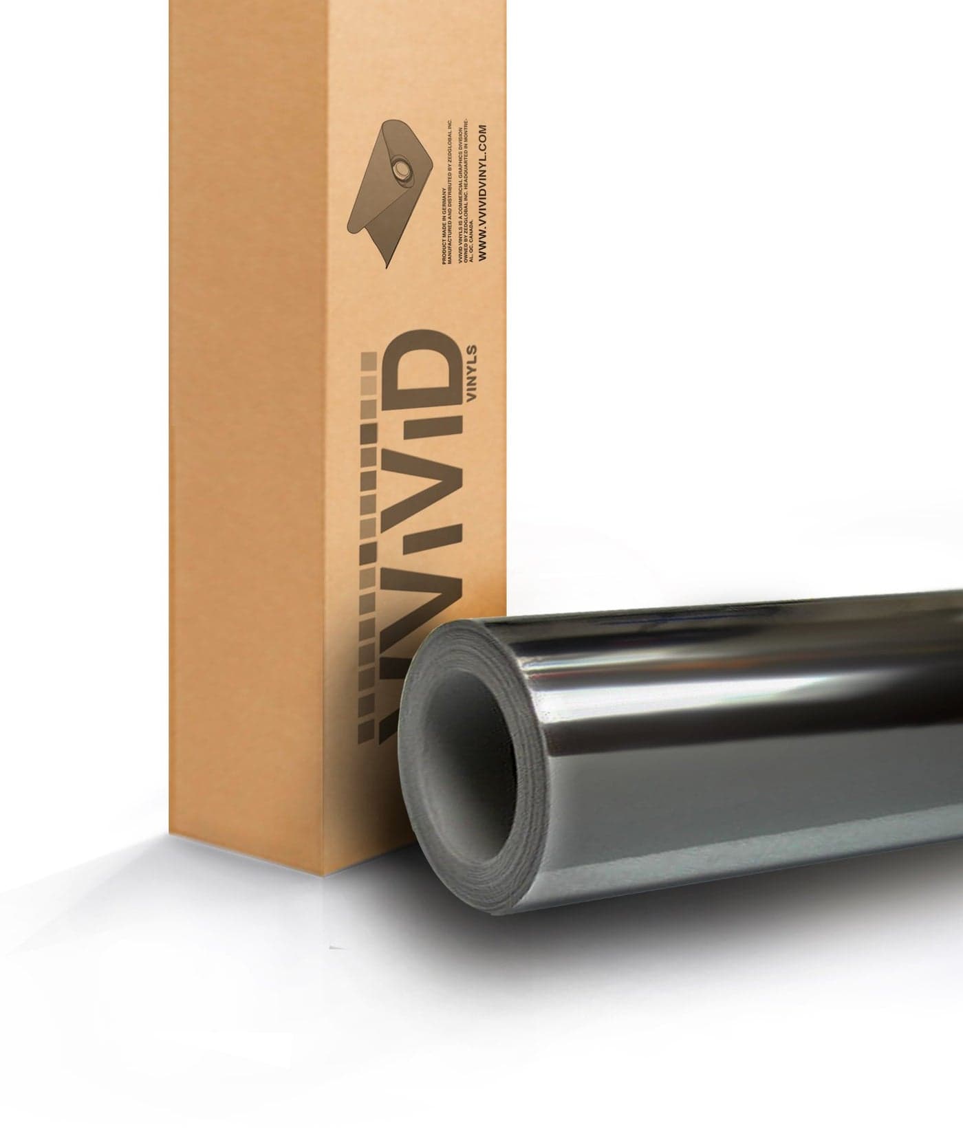 VVivid Black Mirror Chrome Vinyl Wrap Self Adhesive Film Air Release Bubble and AirFree 3MilVViViD8 1ft x 5ft
