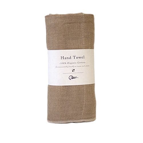 IPPINKA Nawrap Organic Cotton Hand Towel, Brown