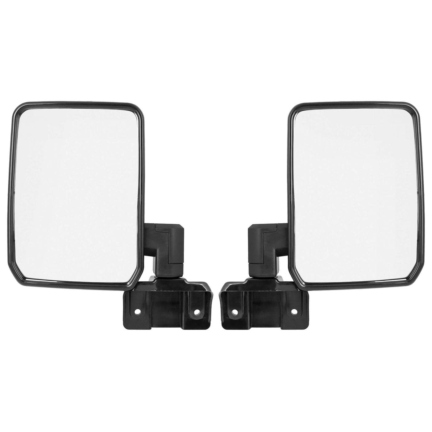 X AUTOHAUX Pair Car Rear View Mirror Silver Tone for Toyota Land Cruiser 70 75 78 Series 19852006