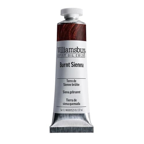 Williamsburg Artist Oil Colors by GOLDEN Burnt Sienna 37 ml tube Professional Oil Paint SemiOpaque