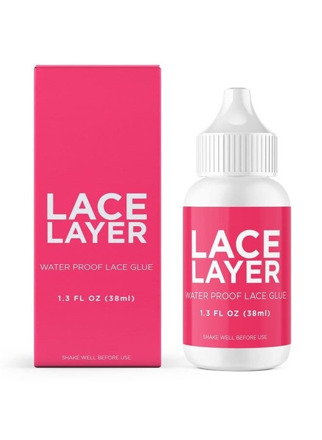 Lace Wig Adhesive - 1.3oz - Invisible Bonding Glue for Lace Wigs, Frontals, and Closures, Waterproof Lace Frontal Glue (Strong Hold)