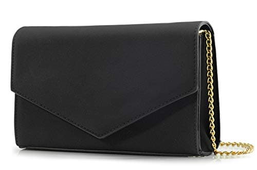 HOXIS Clutch Purse for Women Suede Evening Envelope Clutch Chain Shoulder Bag