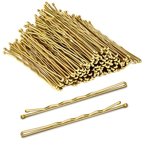 MORGLES 275Long Bobby Pins for Thick Hair 120PCS Large Bobby Pins Blonde for Women Girls with Box