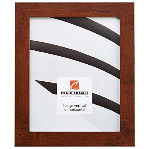 Craig Frames FM26DKW 11 by 14-Inch Picture Frame, Smooth Wrap Finish, 1.26-Inch Wide, Dark Brown