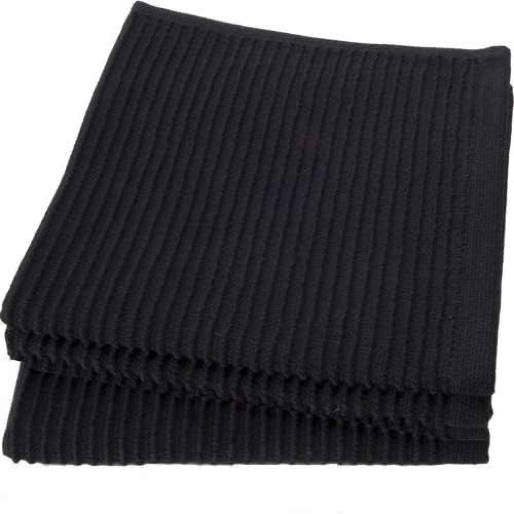 Now Designs Ripple Kitchen Dishcloth Set of 4 Black